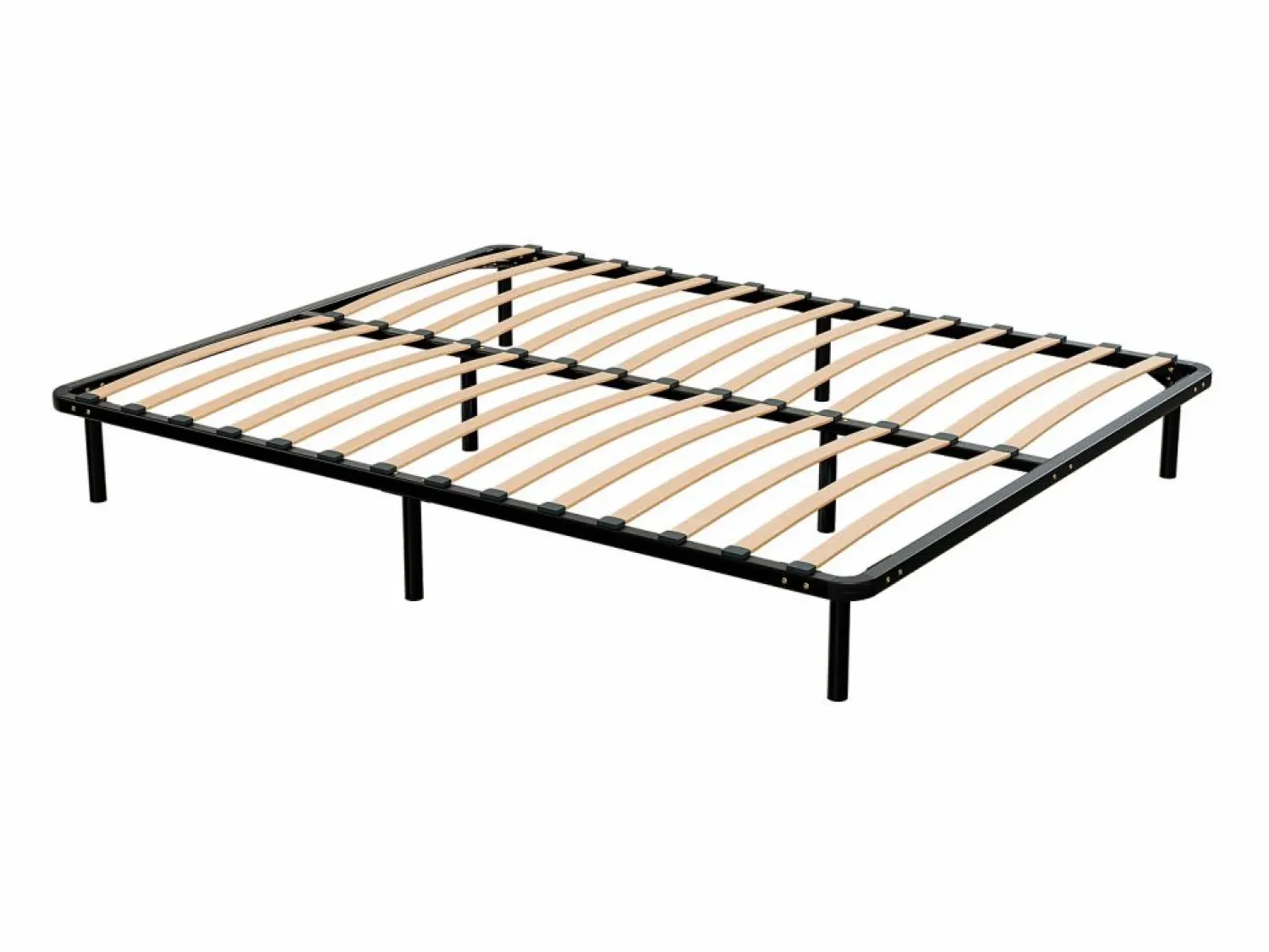 New Douce Lune Somier de láminas 180x200 cm Estructura sólida de metal negro Alta calidad - Cómodo ®