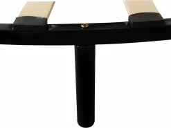 Sale Ysmée Somier redondo de láminas de madera con patas 220x220 cm Negro