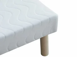 Outlet Ysmée Somier tapizado 140 x 190 cm 9 láminas pasivas - - ASTHENIS de YSMÉE Blanco