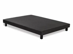 Sale Les Tendances Somier tapizado de láminas 140 x 190 en madera maciza gris antracita - FINLANDEK Rakenne Negro