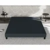 Douce Lune Somier tapizado 160x200 - Madera de pino reforzada - Haya maciza - Antracita - Estructura sólida de calidad - Cómodo ®