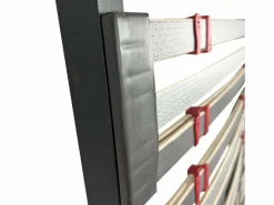 Discount Somier 150x190 cm multiláminas con reguladores lumbares, 5 patas Negro