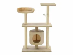 Best Garden Furniture Sophie-Manon Rascador para gatos con postes rascadores de sisal 95 cm Beige