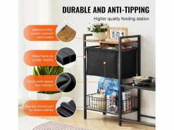 Soporte Ajustable para Comederos Elevados para Perros SucceBuy, con Espacio de Almacenamiento y Comederos Elevados