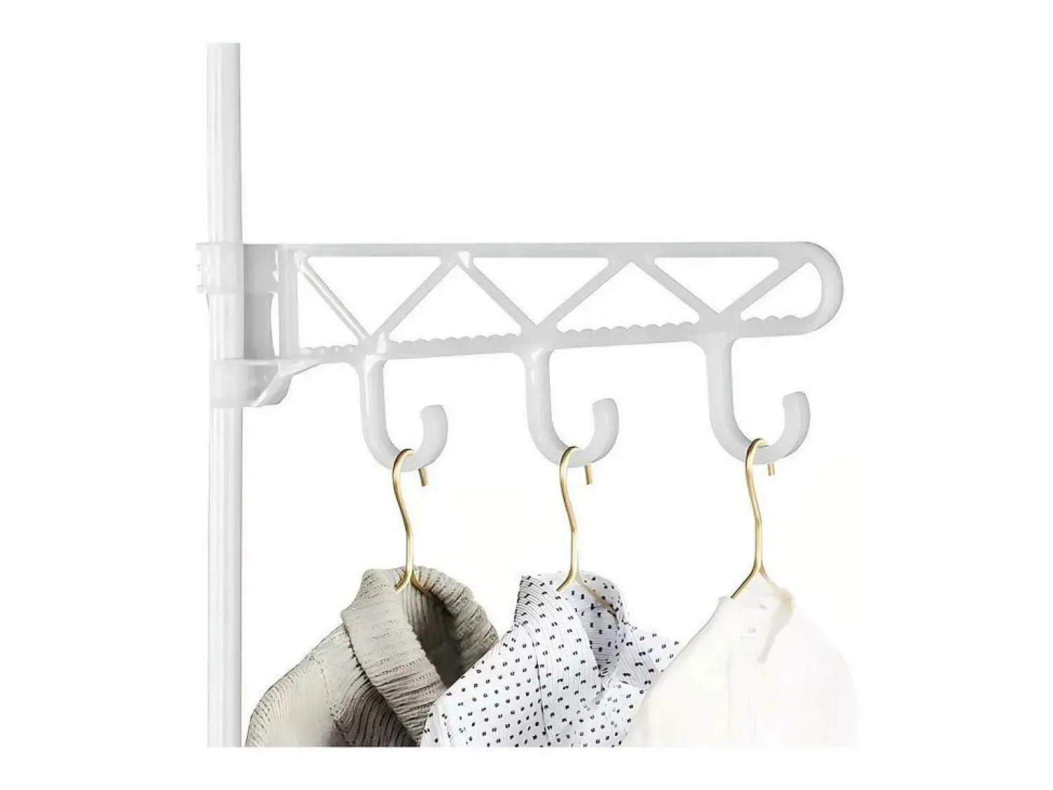 Sale DripeX Soporte de comidas de metal 4 en 1, con 6 estantes, 2 varillas y ganchos, 108x36x170cm Blanco