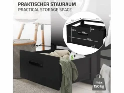 Best ML-DESIGN Soporte de elevación para lavadora o secadora con cajón blanco Negro