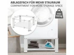 Outlet ML-DESIGN Soporte de elevación Universal para lavadora o secadora 54 x 63 x 32 cm Blanco