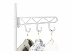 DripeX Soporte moderno de la barra doble con ganchos, ropa, ropa de vestuario, guardarropa 108x36x170cm -