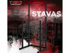 Outlet Leonardo Soporte para hacer sentadillas regulable con barra de dominadas entrenamiento cruzado Stavas Multicolor