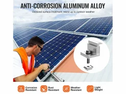 Online Soportes de Montaje de Paneles Solares SucceBuy, 20 Piezas, Ajustables de 35-50 mm, Ligeros para Autocaravanas y Más Energía Solar