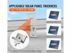 Discount Soportes de Montaje de Paneles Solares SucceBuy, con Rails y Pinzas para Techos, para Techo de Madera, Techo de Metal, Techo de Hormigón Energía Solar