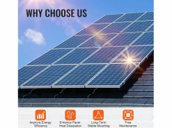 Discount Soportes de Montaje de Paneles Solares SucceBuy, con Rails y Pinzas para Techos, para Techo de Madera, Techo de Metal, Techo de Hormigón Energía Solar