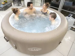 Outlet Spa Hinchable Lay-Z-Spa Palm Springs Ø196x71 cm para 4-6 Personas con Airjet y Cobertor Spa Hinchable