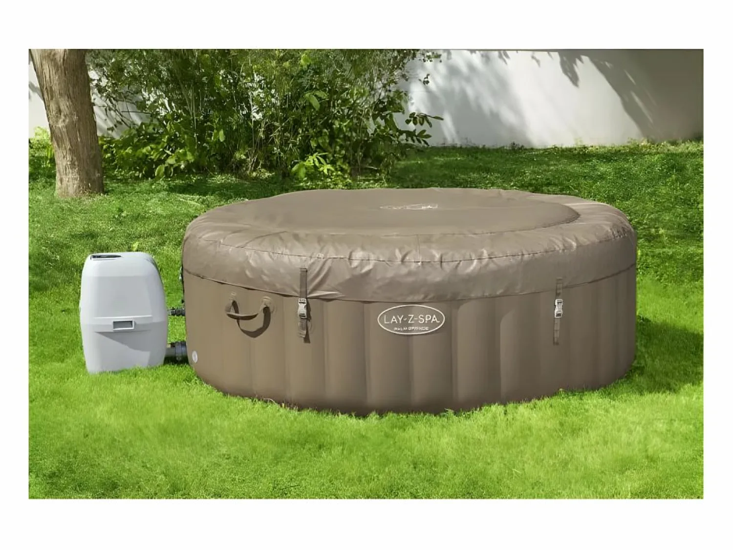 Outlet Spa Hinchable Lay-Z-Spa Palm Springs Ø196x71 cm para 4-6 Personas con Airjet y Cobertor Spa Hinchable