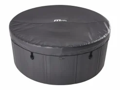 Mspa Spa semi-rígido redondo para 6 personas gris con LED - D182 x Alt. 70 cm - LAPEKA