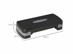 Homcom Step fitness y gris 68x29x15 cm