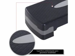 Homcom Step fitness y gris 68x29x15 cm