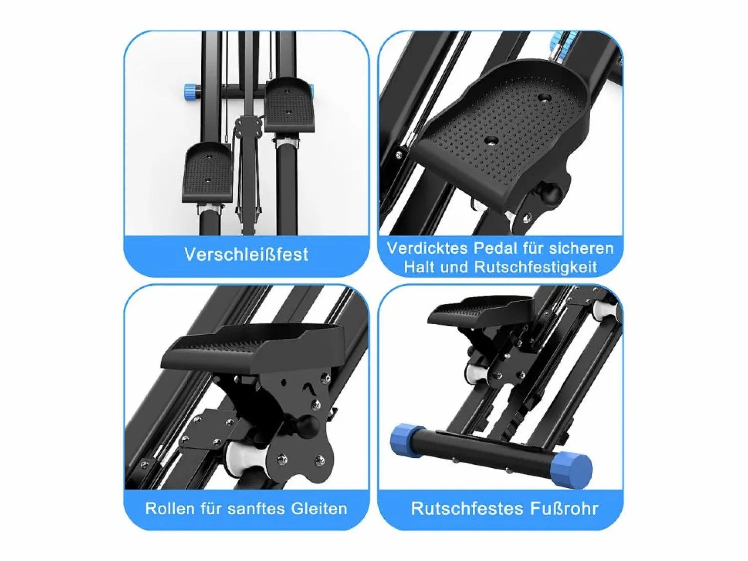 Sale Hauss Spole Stepper con 3 niveles de resistencia ajustable - Negro