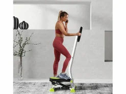 Discount Stepper de fitness con pantalla LCD y asas, para entrenar en casa, de acero y ABS, verde (55 x 44 x 108 cm) Cinta De Correr