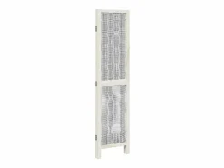 Best Tabique divisorio de 3 paneles en madera maciza de paulownia blanca Blanco
