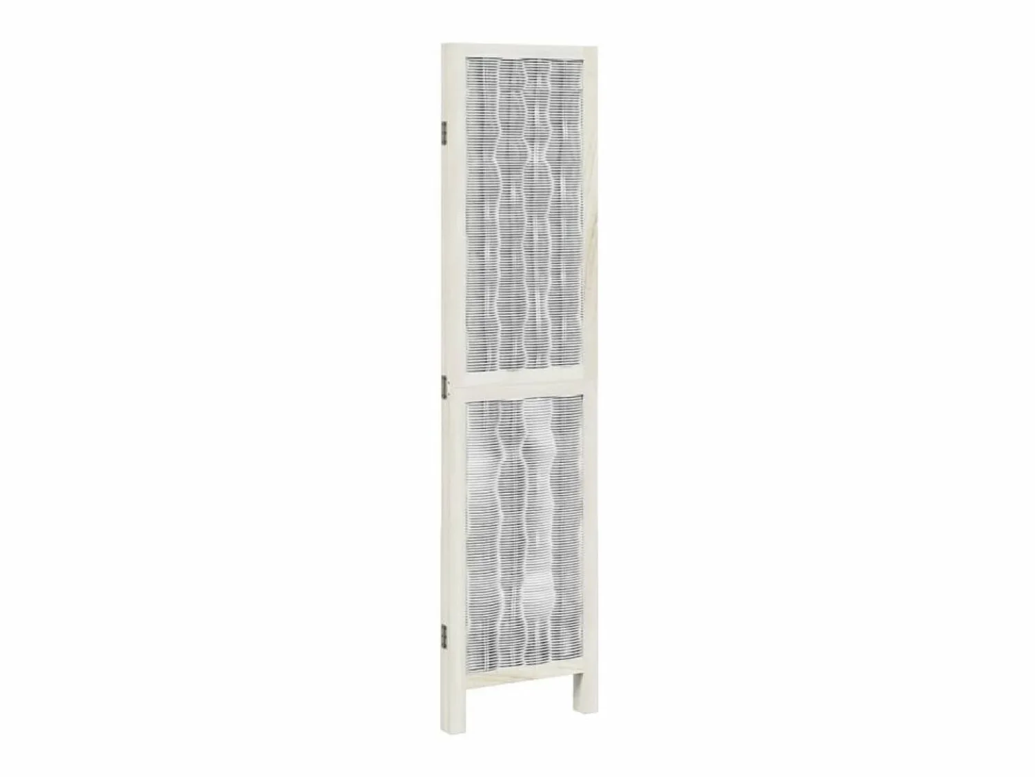 Best Tabique divisorio de 3 paneles en madera maciza de paulownia blanca Blanco