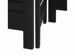 Tabique divisorio de 4 paneles en madera maciza de paulownia negra