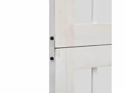 Tabique divisorio de 3 paneles en madera maciza de paulownia blanca