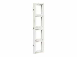 Tabique divisorio de 5 paneles en madera maciza de paulownia blanca