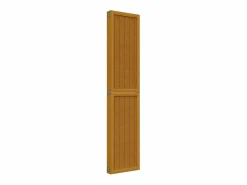 Tabique divisorio de 5 paneles en madera maciza de paulownia marrón