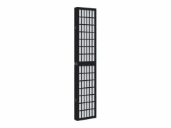 Best Tabique divisorio de 6 paneles en madera maciza de paulownia negra Negro