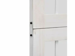 Outlet Tabique divisorio de 5 paneles en madera maciza de paulownia blanca Blanco