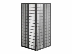 Clearance Tabique Divisorio SucceBuy, Tabique Divisorio Japonés de 4 Paneles, Tabique Japonés Portátil, de Madera, Gira 360°, 162 x 170 x 1,9 cm, para Separar Habitaciones Biombo