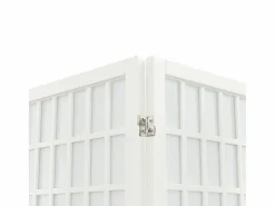 Discount Tabique plegable 4 paneles 160x170 cm Blanco