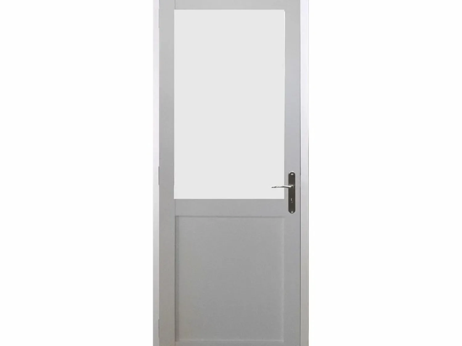 GD Menuiseries Tabla de dimensiones de empuje izquierdo del bloque de puerta Athena WHITE H204 x L73