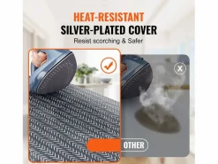 Sale Tabla de Planchar de Mesa SucceBuy, 59,4 x 36,6 cm, Tabla de Planchar Compacta, Funda Resistente al Calor Gris antracita