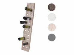New Tabla vibratoria decorativa, marrón natural Botellero