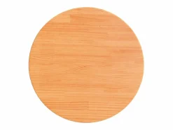 Clearance vidaxl Tablero de mesa redondo madera maciza de pino marrón Ø60x2,5 cm Color natural claro