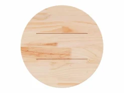 Clearance vidaxl Tablero de mesa redondo madera maciza de pino marrón Ø60x2,5 cm Color natural claro