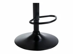 Discount taburete alto ajustable terciopelo metal LIMA II (lote de 2) Muebles De Bar|Taburete Alto