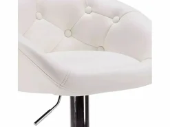 Super stool Taburete bar y cocina de cuero polipiel Chesterfield Diseño Tucson -