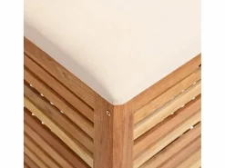 Hot Taburete de baño 40,5x40,5x56 cm Madera maciza de nogal Cesto De Ropa