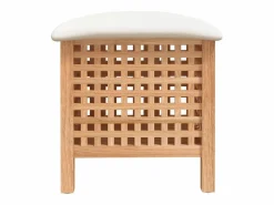 Taburete de baño 48x47,5x52 cm Madera maciza de nogal