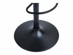 Vente-unique Taburete de bar de pana y metal - Altura ajustable - - MASURIE