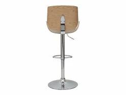 Miliboo Taburete de cocina regulable y madera clara VESPER