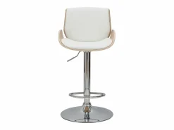 Miliboo Taburete de cocina regulable y madera clara VESPER
