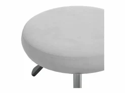 Taburete de masaje terciopelo claro ES590188