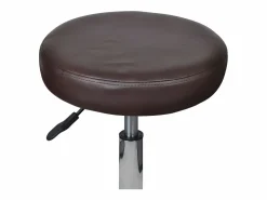 Clicnbuy Taburete de oficina marrón
