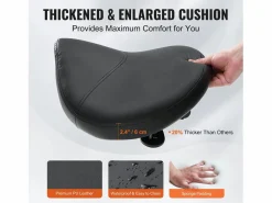 Taburete de Oficina SucceBuy Taburete de Asiento, Silla Rodante con Ruedas, Cuero PU Grueso