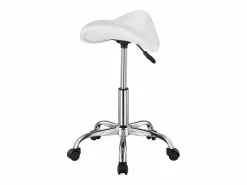 New Taburete de Oficina SucceBuy Taburete de Asiento con Ruedas en Cuero PU Ajustable en Altura Taburete De Oficina