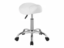 New Taburete de Oficina SucceBuy Taburete de Asiento con Ruedas en Cuero PU Ajustable en Altura Taburete De Oficina